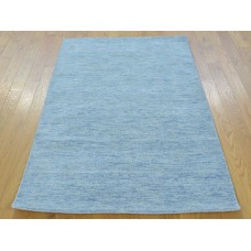 Isabelline One-of-a-Kind Becker Hand-Knotted Blue Wool Area Rug OLRG4466